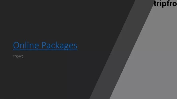 online packages