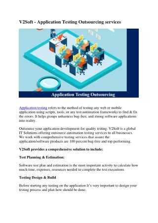 v2soft application testing outsourcing services