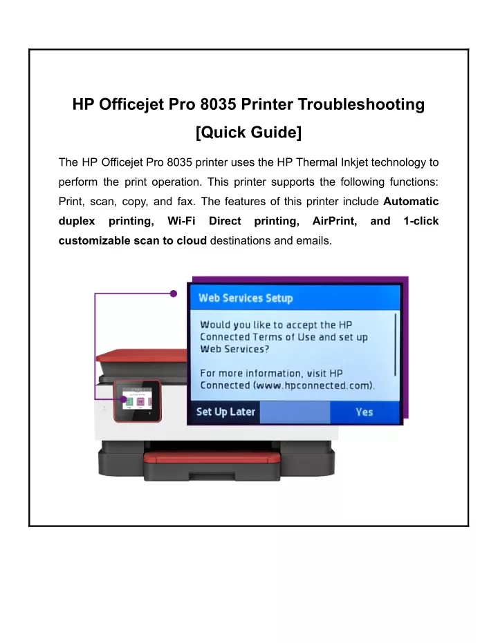 hp officejet pro 8035 printer troubleshooting