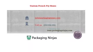 custom frenc h fry boxes