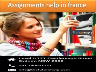 Assignments help in france
