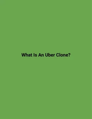 what is an uber clone