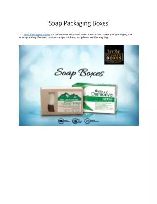 soap packaging boxes