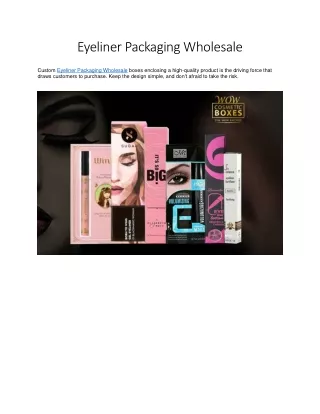 eyeliner packaging wholesale