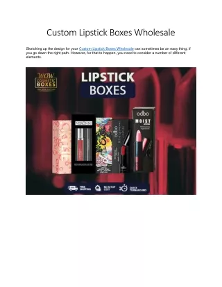 custom lipstick boxes wholesale