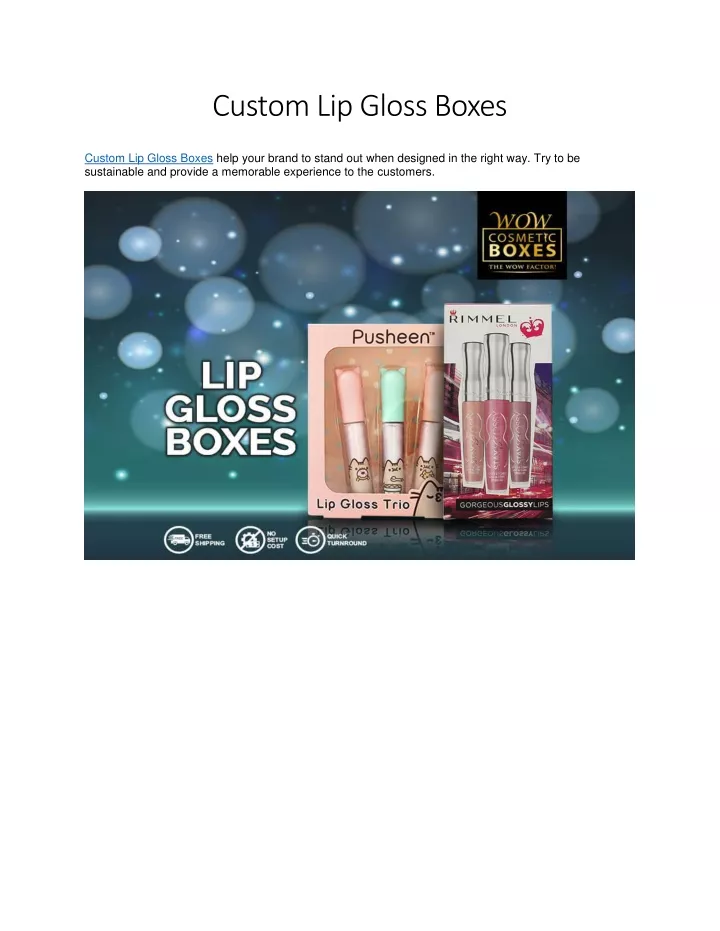 custom lip gloss boxes