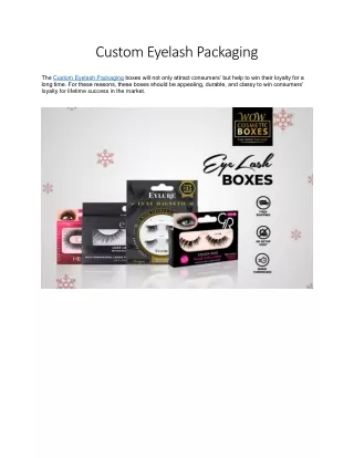 custom eyelash packaging
