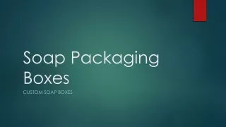 soap packaging boxes