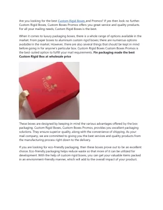 are you looking for the best custom rigid boxes