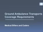 Ground Ambulance Transports Coverage Requirements - slide 1