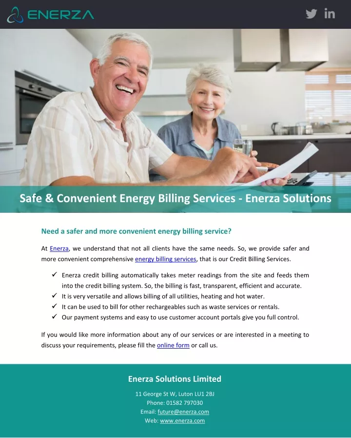 safe convenient energy billing services enerza