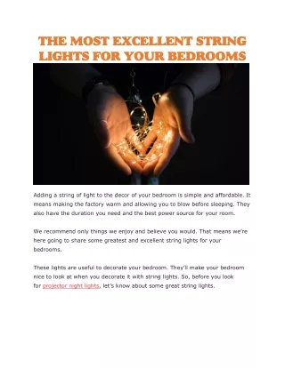Fairy lights for bedrooms