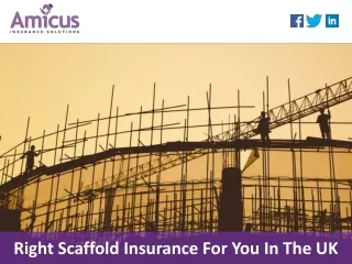 right scaffold insurance for you in the uk