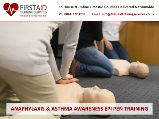 ANAPHYLAXIS & ASTHMA AWARENESS EPI PEN TRAINING