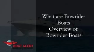 What are Bowrider boats?