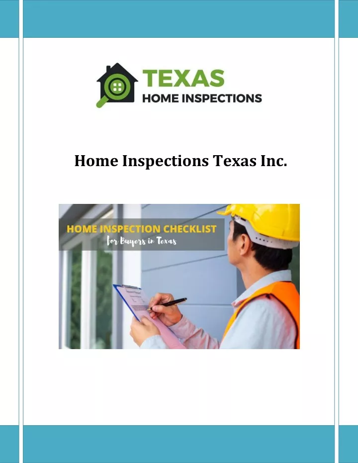 home inspections texas inc