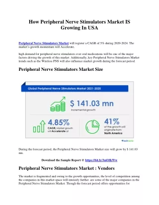 how peripheral nerve stimulators market