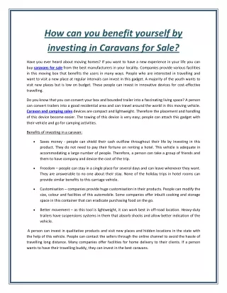 how can you benefit yourself by investing