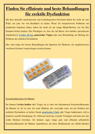 finden sie effiziente und beste behandlungen