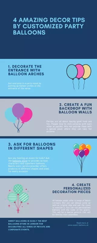 4 amazing decor tips by customized party balloons