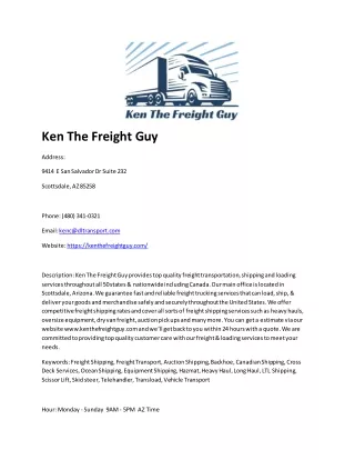 ken the freight guy