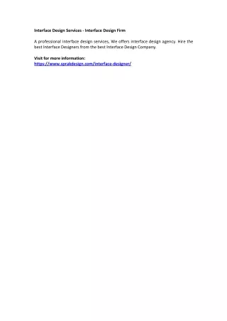 interface design services interface design firm