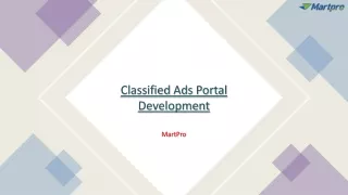 classified ads portal development