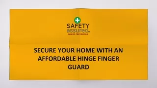 secure your home with an affordable hinge finger guard