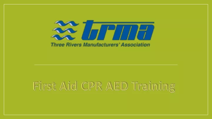 first aid cpr aed training