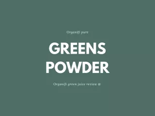 Best Greens Powder