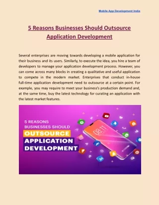 mobile app development india