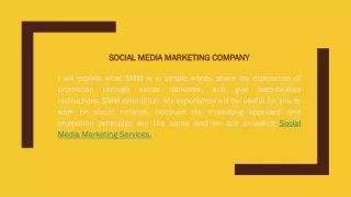 Social Media Marketing Company in Pakistan..