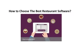 How to select the best restaurant software
