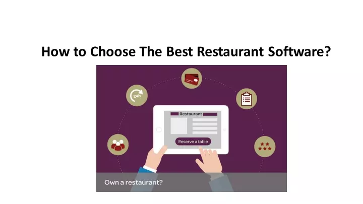how to choose the best restaurant software