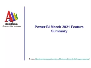 Power BI March Feature Summary