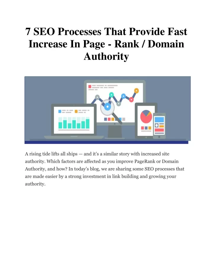 7 seo processes that provide fast increase