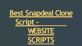 best s napdeal clone