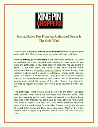 buying buying harley part harley part from an