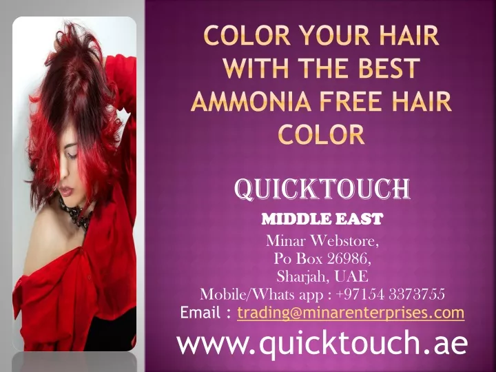 color your hair with the best ammonia free hair color