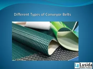 Different Types of Conveyor Belts