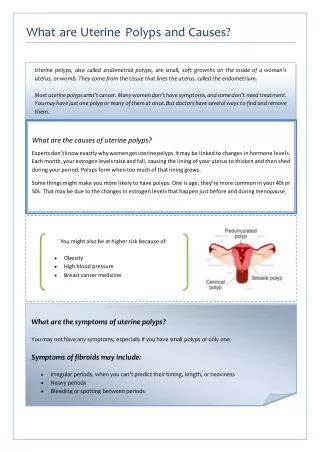 what are uterine polyps and causes