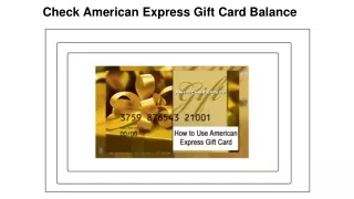 Check American Express Gift Card Balance on Mobile 