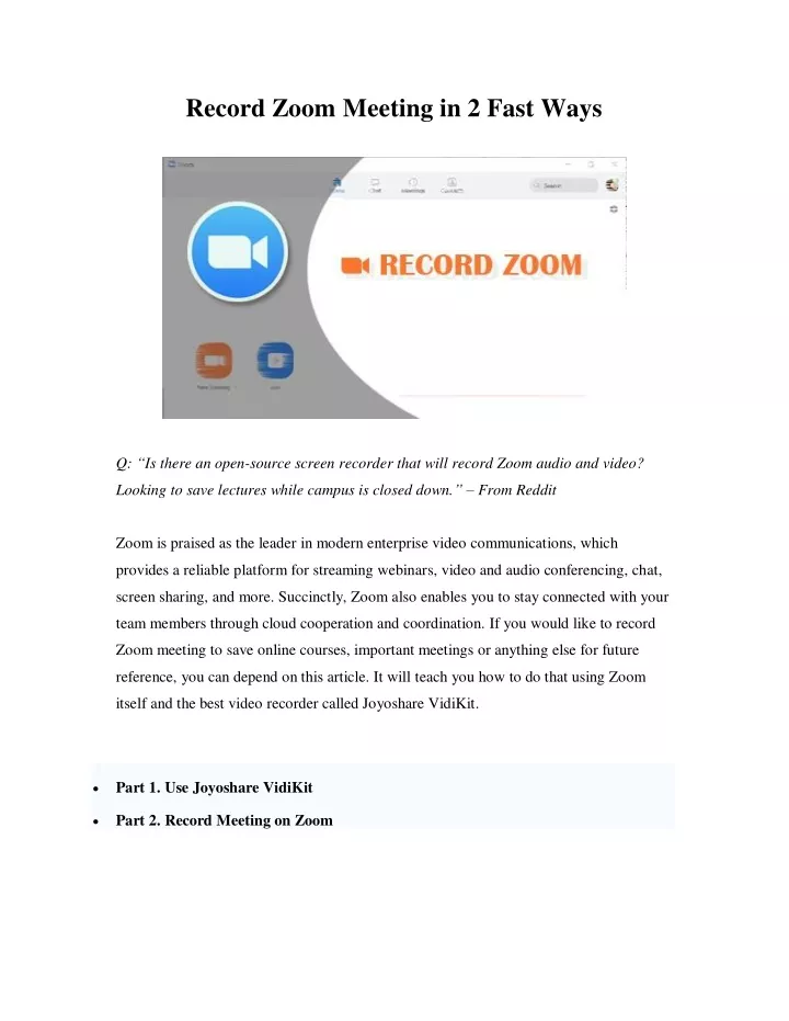 record zoom meeting in 2 fast ways