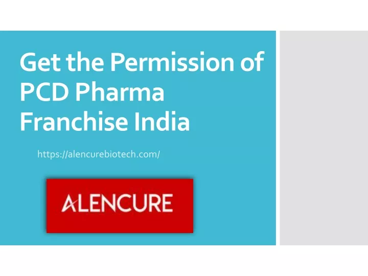 get the permission of pcd pharma franchise india