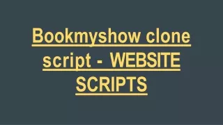 bookmyshow clone