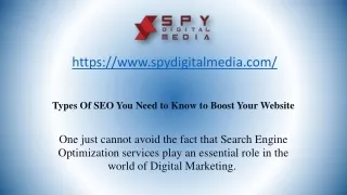 Different Types of SEO in Online Marketing, Types Of SEO You Need to Know to Boost Your Website