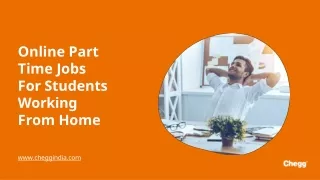 online part time jobs for students working from