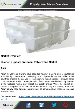 polystyrene prices overview