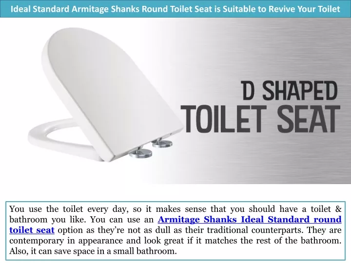 ideal standard armitage shanks round toilet seat is suitable to revive your toilet