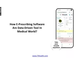 how e prescribing software are data driven tool